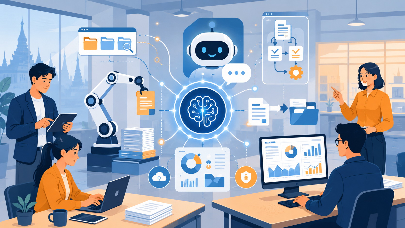AI Automation ในธุรกิจ: เริ่มจากตรงไหน วัดผลอย่างไร ให้ SME ไทยไม่เสียเงินเปล่า