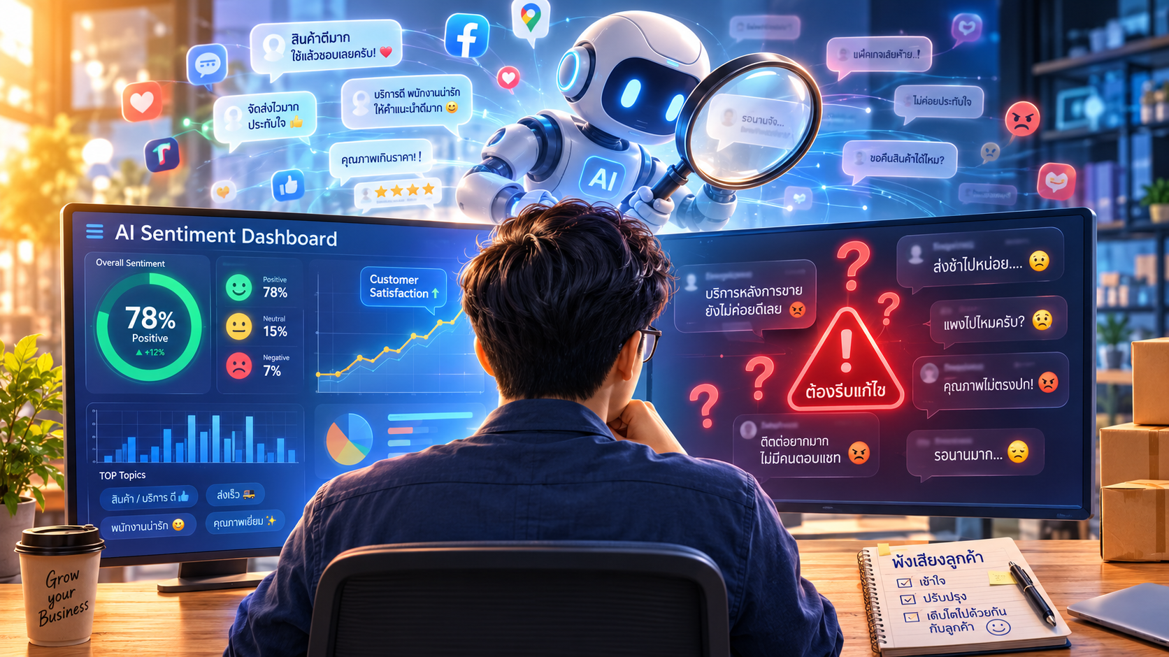 AI อ่านใจลูกค้าได้จริงหรือ? 5 จุดเสี่ยงที่ธุรกิจไทยต้องรู้ก่อนใช้ Sentiment Analysis