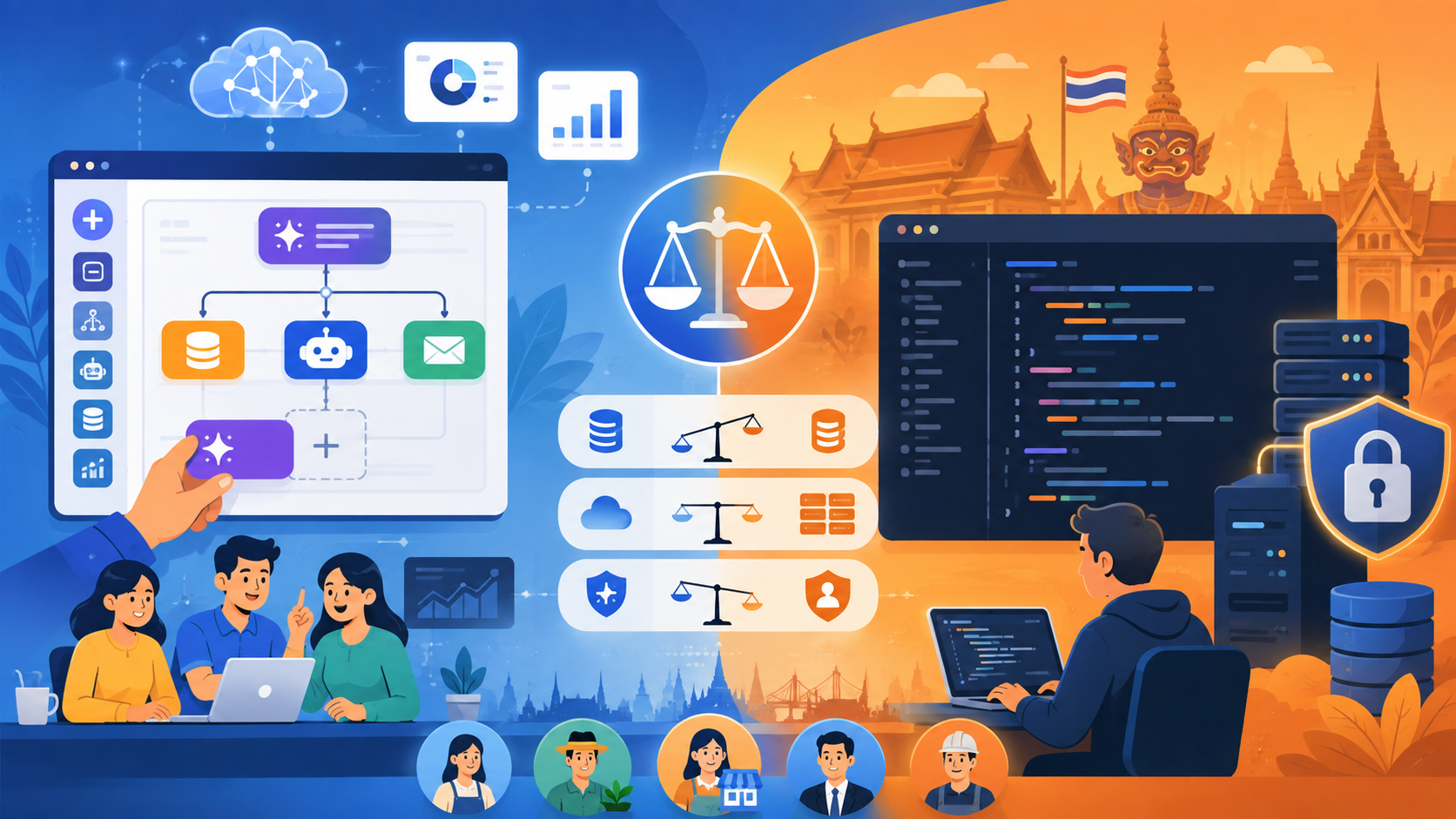 ต้นทุน No-code AI Builder เบื้องลึก: ราคาจริง ค่าแฝง และวิธีเลือกให้คุ้มค่าที่สุดสำหรับ SME ไทย