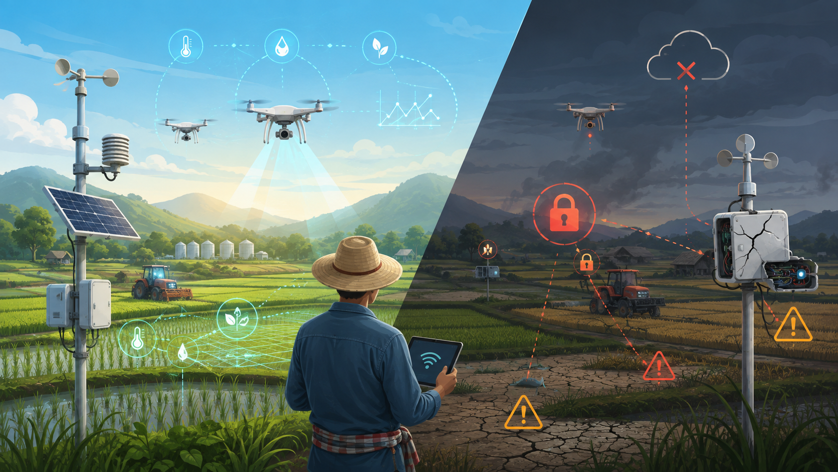ความเสี่ยง Smart Farm ที่ SME เกษตรไทยต้องรู้ก่อนลงทุน: จากระบบล่มยันข้อมูลรั่ว